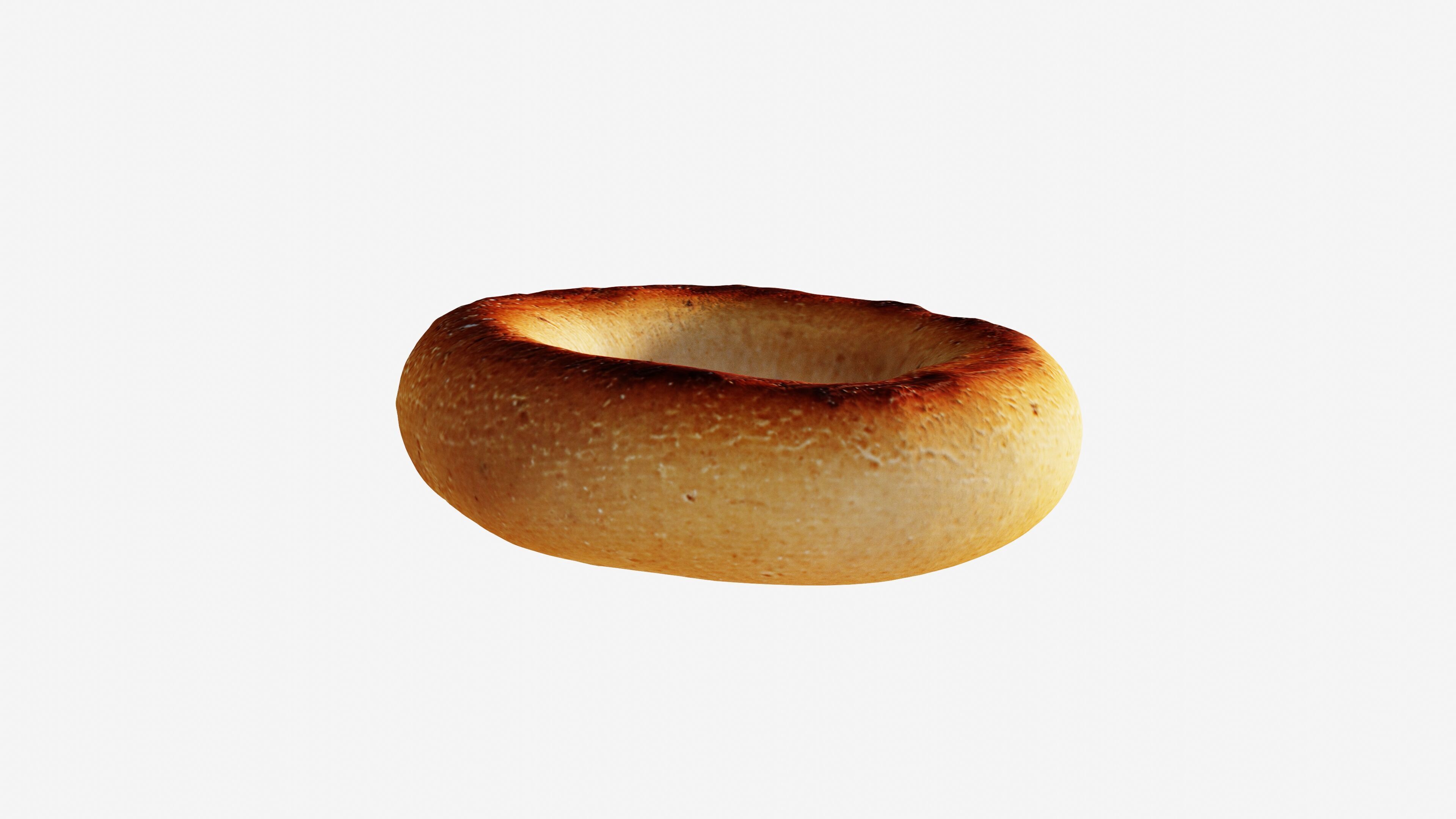Photorealistic 3D scan of bagel Low-poly 3D model_7
