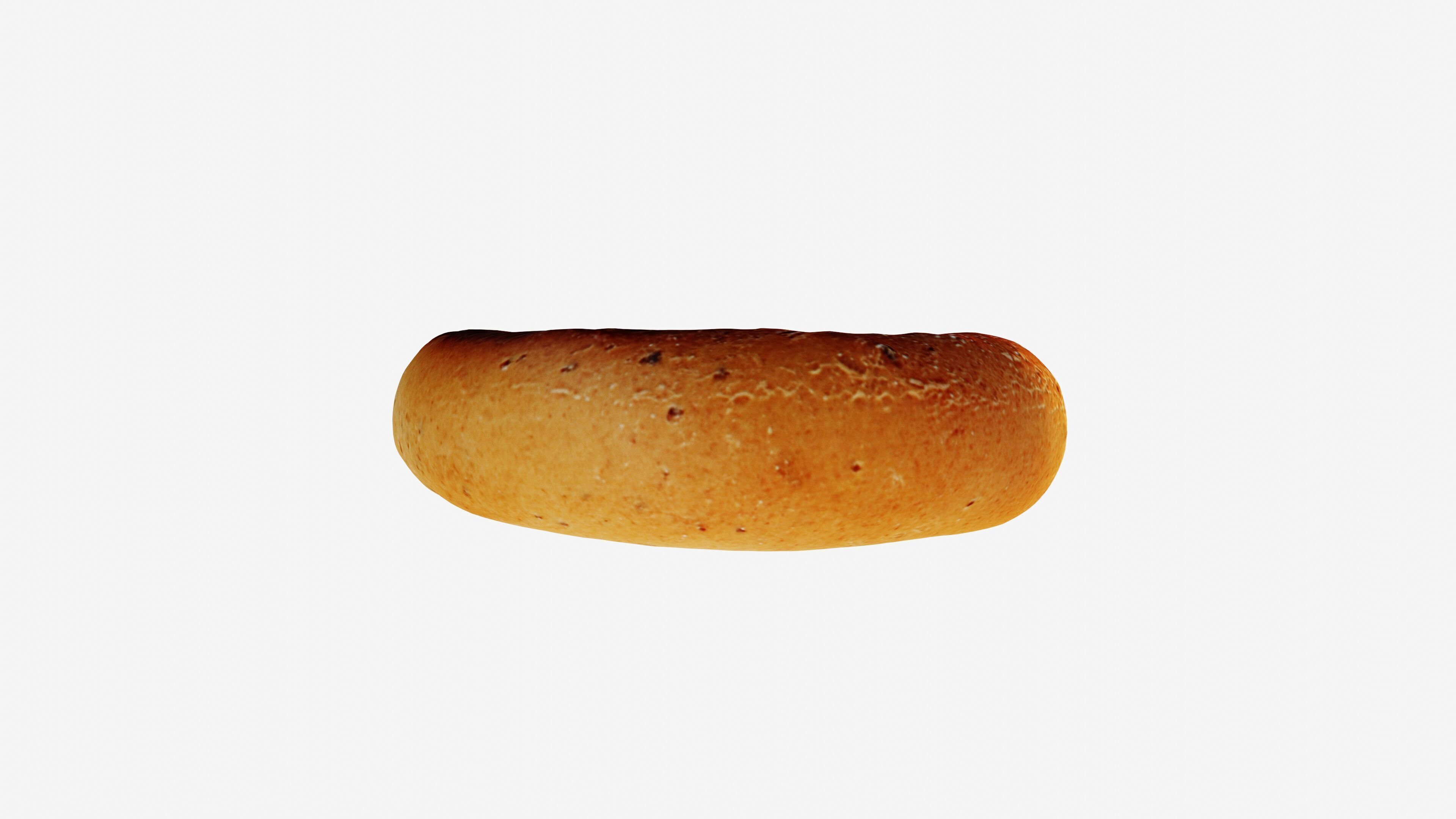 Photorealistic 3D scan of bagel Low-poly 3D model_2