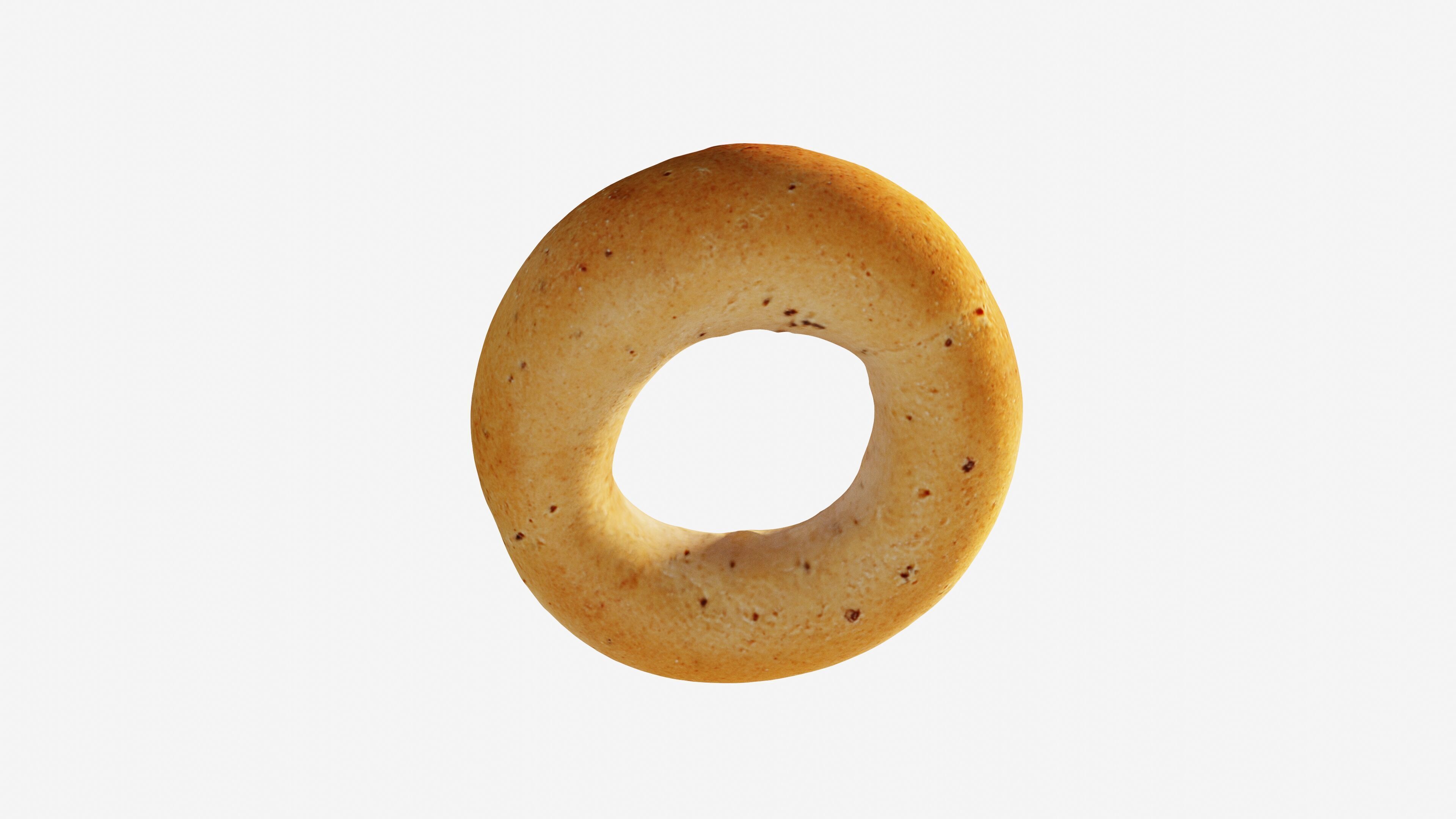 Photorealistic 3D scan of bagel Low-poly 3D model_11