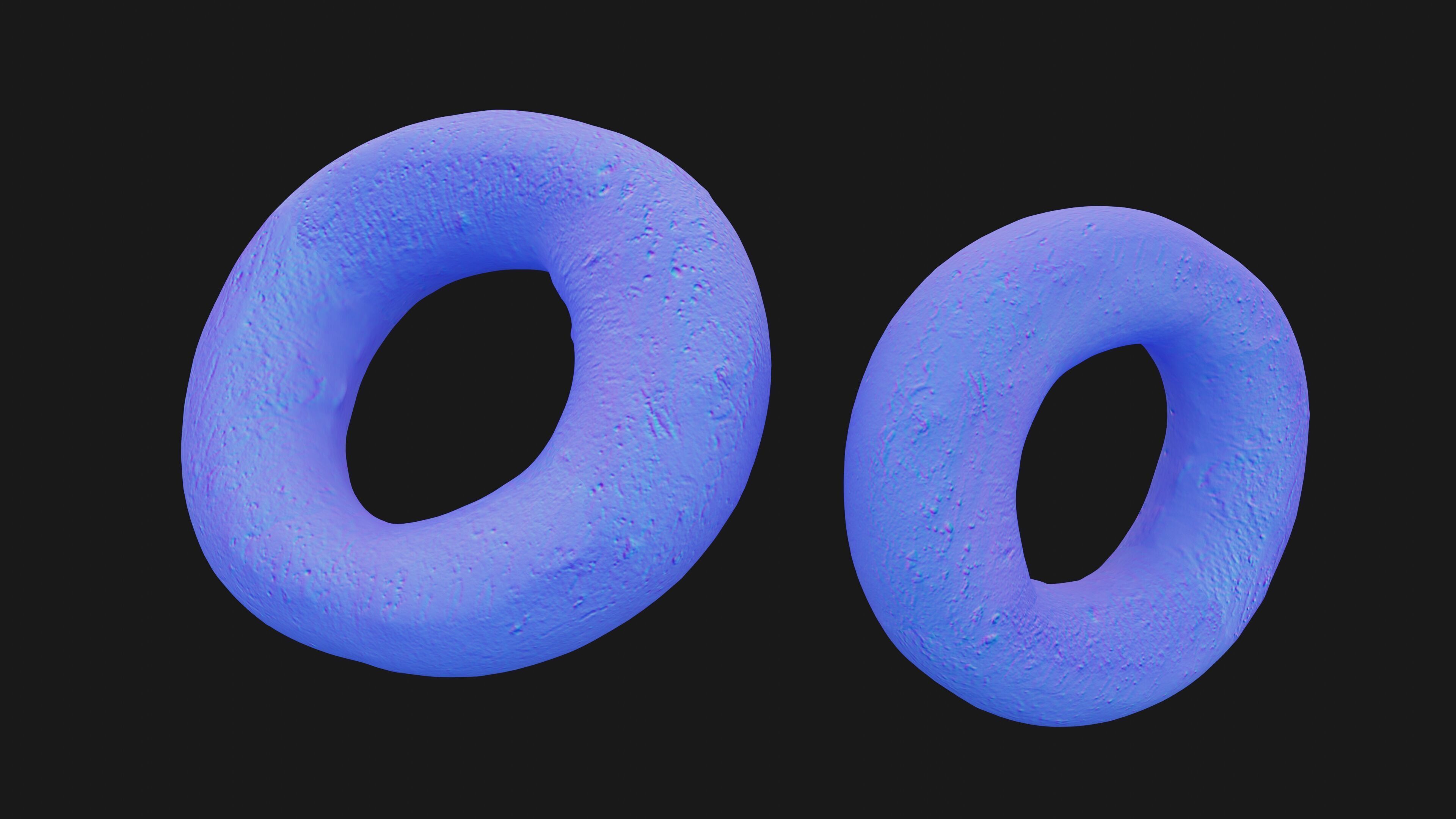 Photorealistic 3D scan of bagel Low-poly 3D model_16