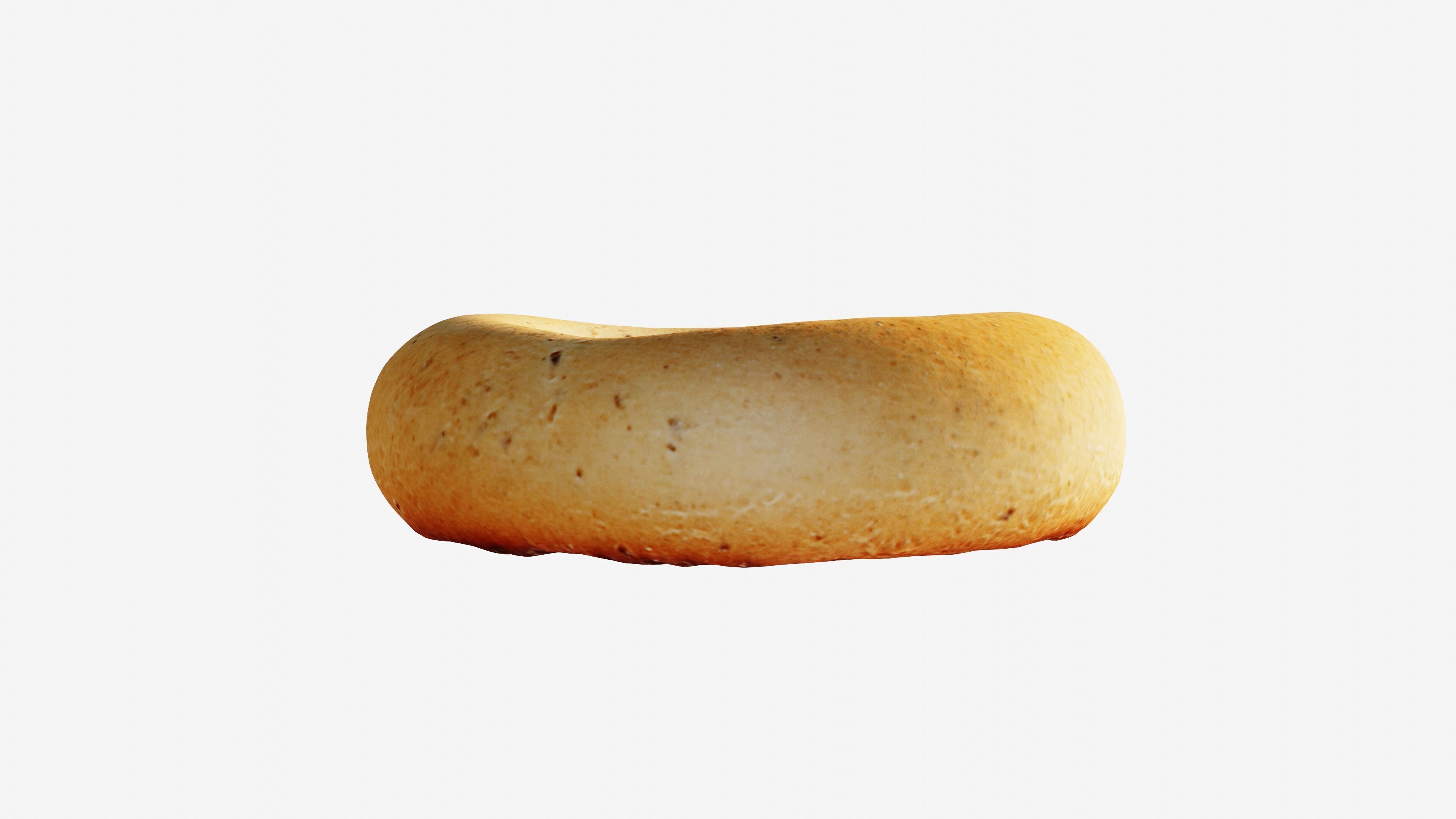 Photorealistic 3D scan of bagel Low-poly 3D model_8