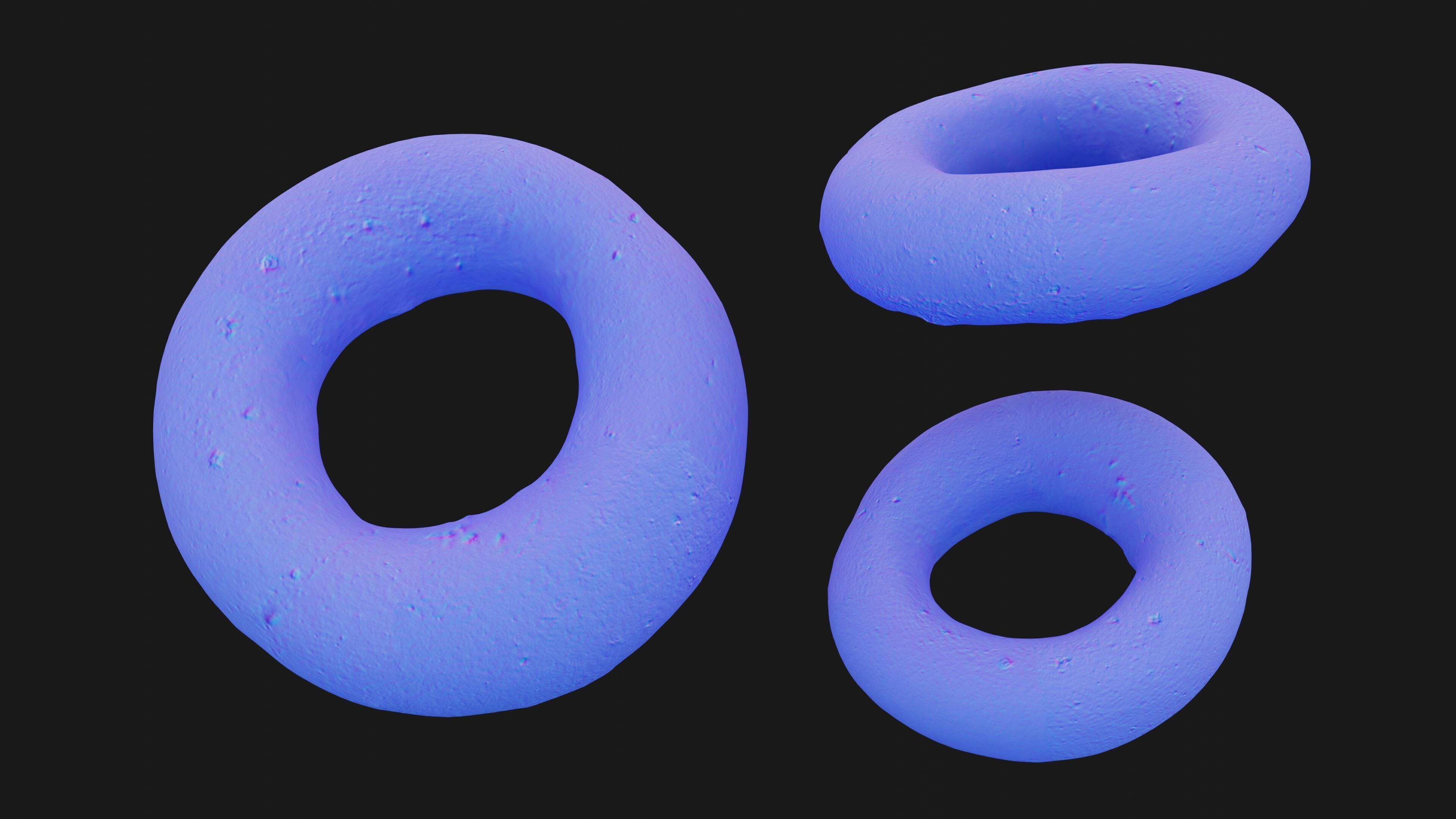 Photorealistic 3D scan of bagel Low-poly 3D model_17