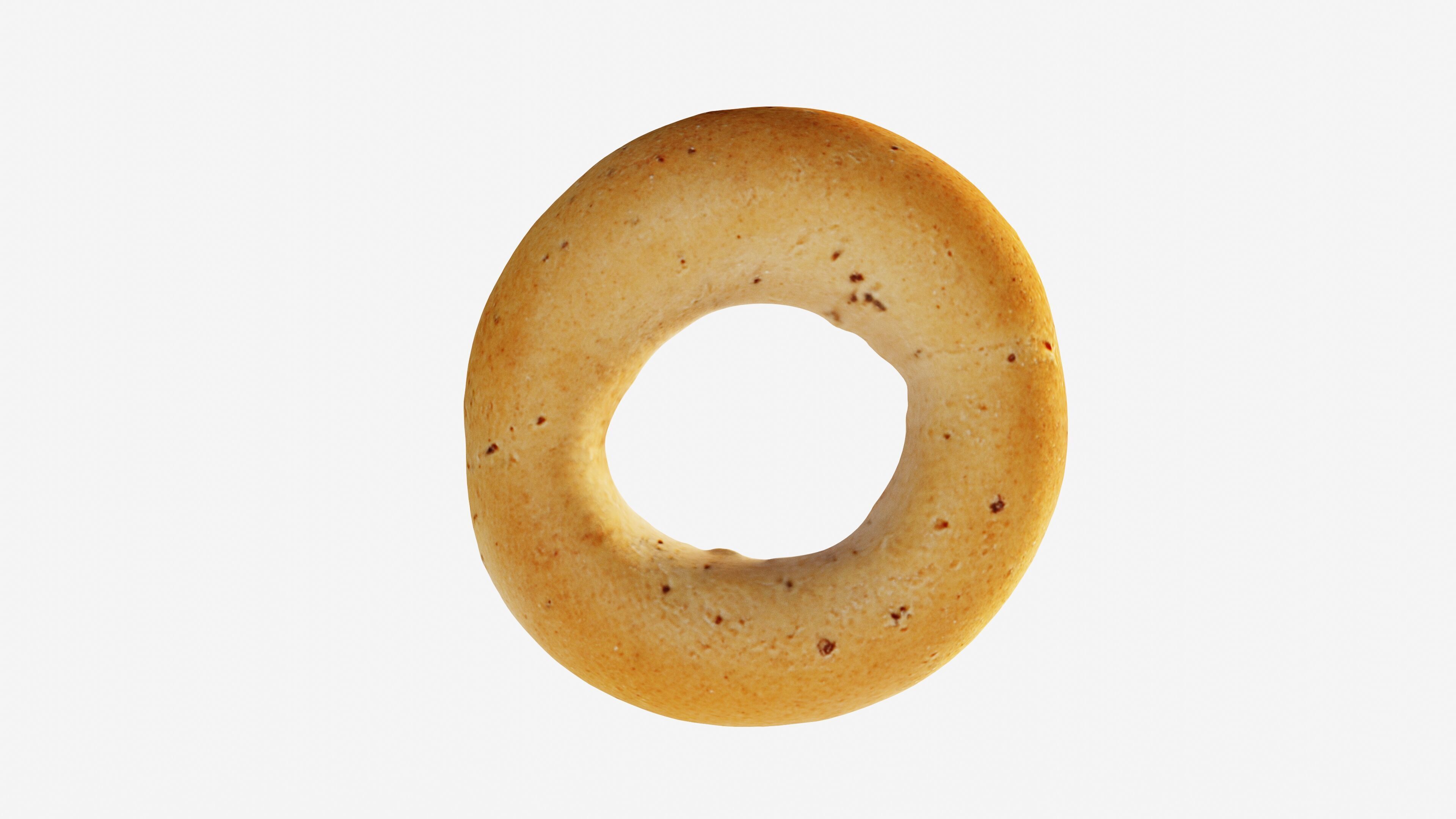 Photorealistic 3D scan of bagel Low-poly 3D model_3