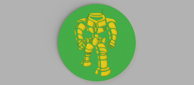 Robot Sheldon Cooper From Big Bang Theory Logo Coaster Free 3D print model