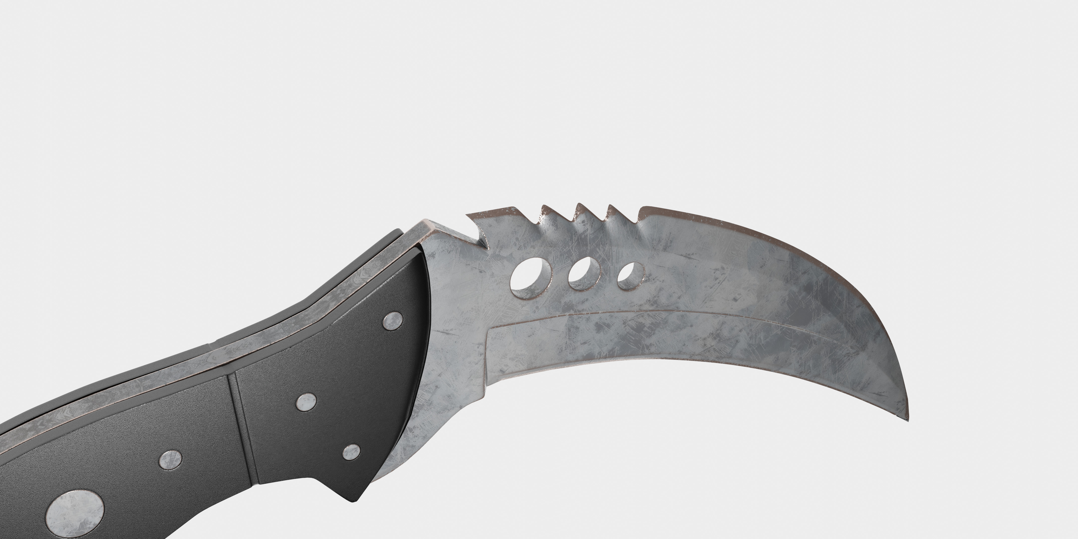 Talon Knife Game-Ready 3D Model Counter-Strike Inspired Low-poly 3D model_4