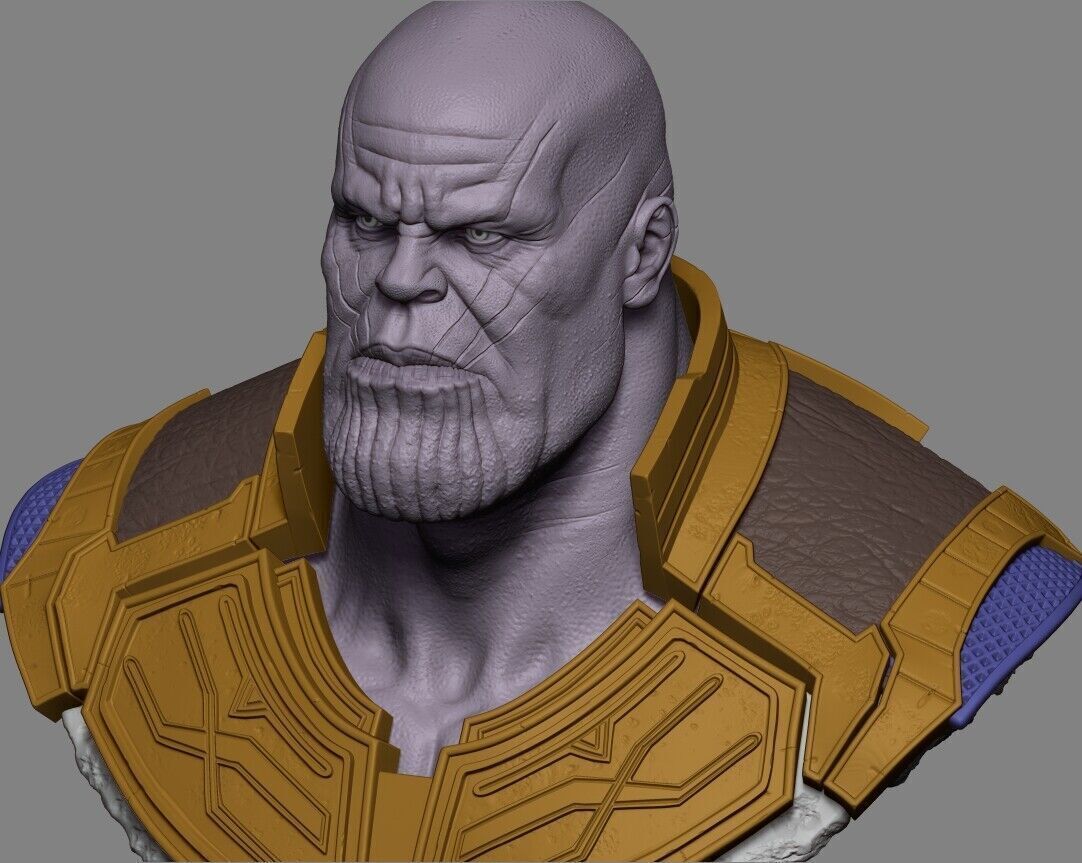 Thanos Bust 3D Print 3D print model  3D print model_4