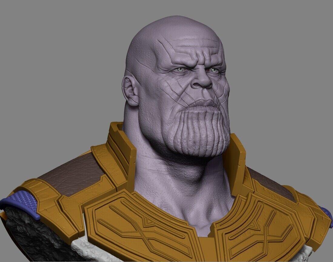 Thanos Bust 3D Print 3D print model  3D print model_2