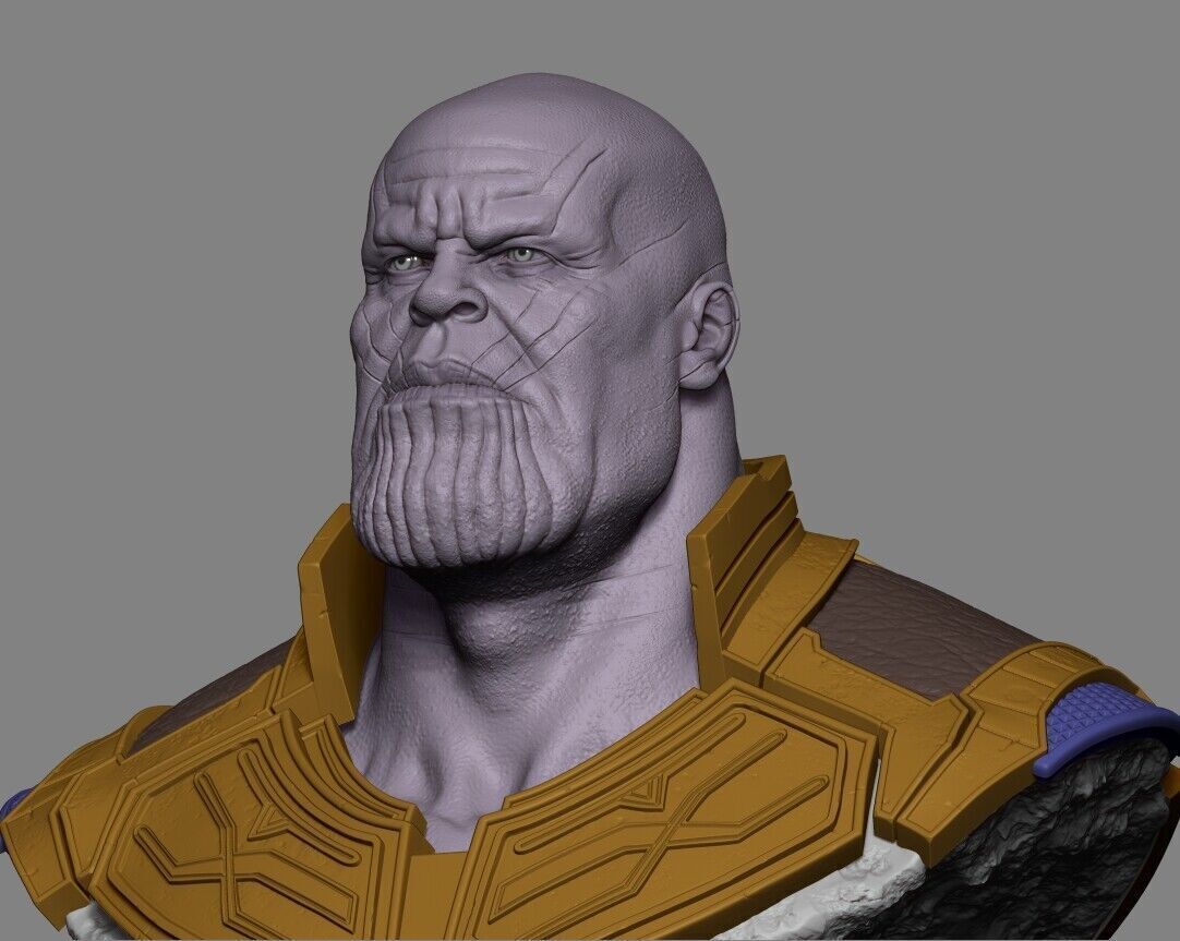 Thanos Bust 3D Print 3D print model  3D print model_3