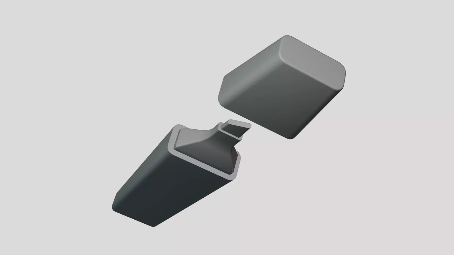 Basic Marker - Geometry Only No Textures No Materials 3D model_0