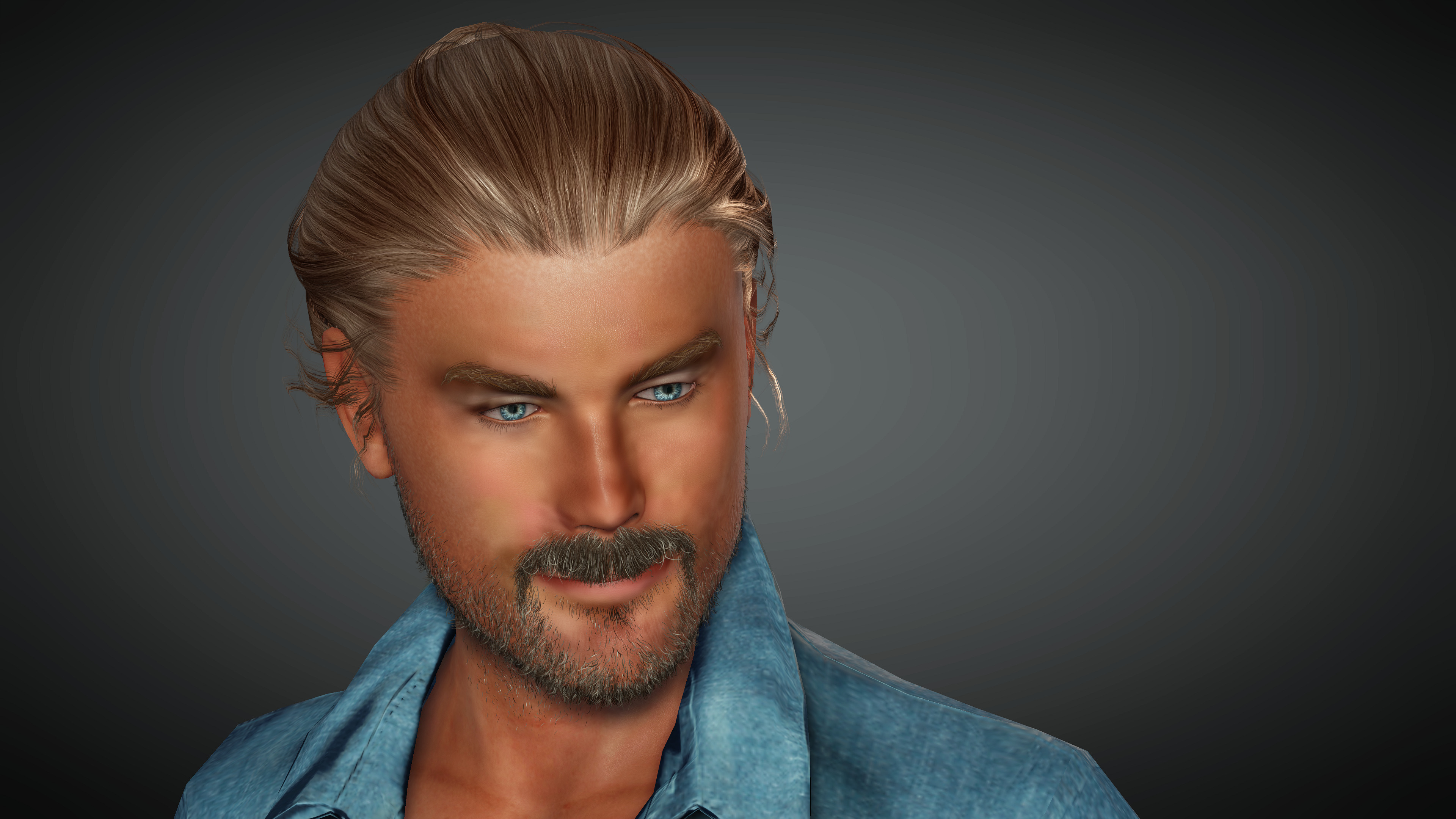 Realistic 3d character fully rigged game and animation ready Low-poly 3D model_6