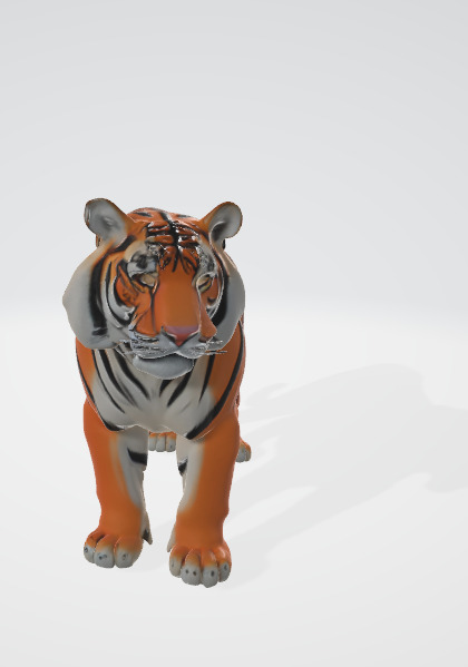 High Poly 3D Tiger Model GLB Model 3D model_3