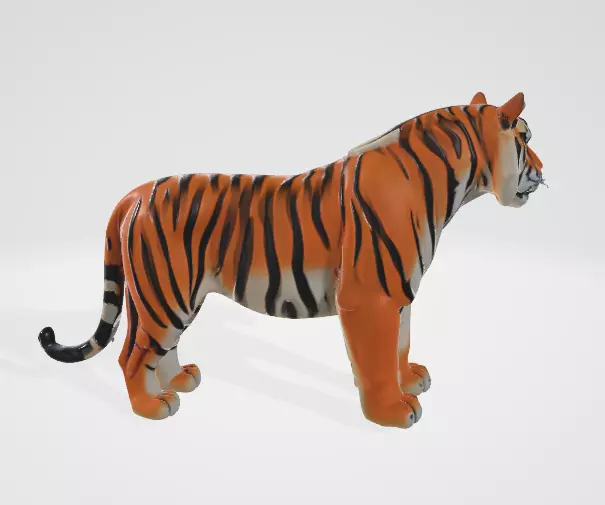 High Poly 3D Tiger Model GLB Model 3D model_0
