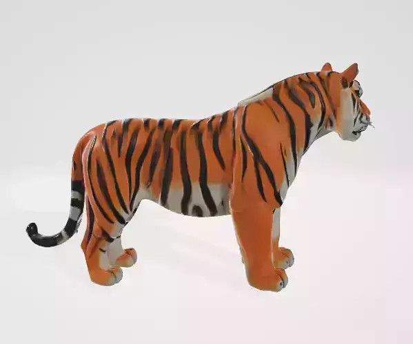 High Poly 3D Tiger Model GLB Model