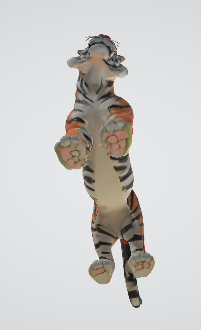 High Poly 3D Tiger Model GLB Model 3D model_5