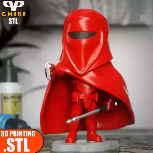 Imperial Guard Chibi STL for 3D Printing ChibiSTL 3DXM
