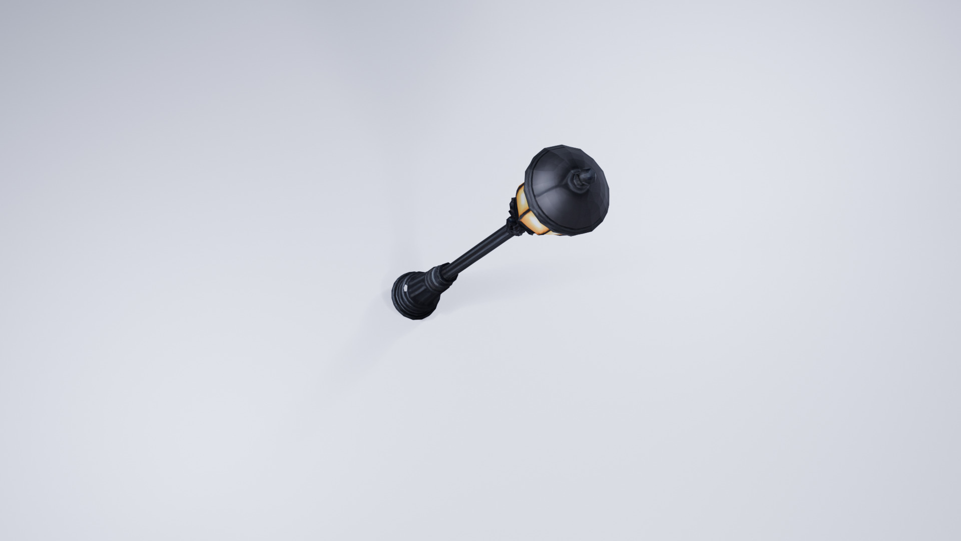 Stylized Streetlight - Low Poly Urban Scene Prop 3D model_4