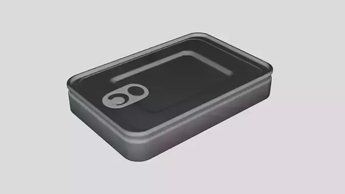 Basic Sardine Fish Tin Can - Geometry Only No Textures  3D model