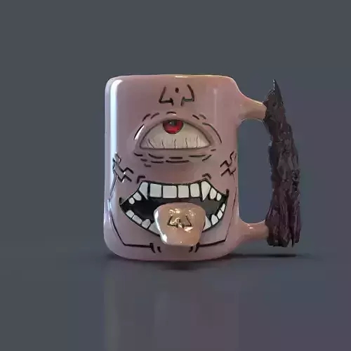 Mug Taza Cup Ryomen Sukuna Yuji Itadori Jujutsu Kaisen  3D print model