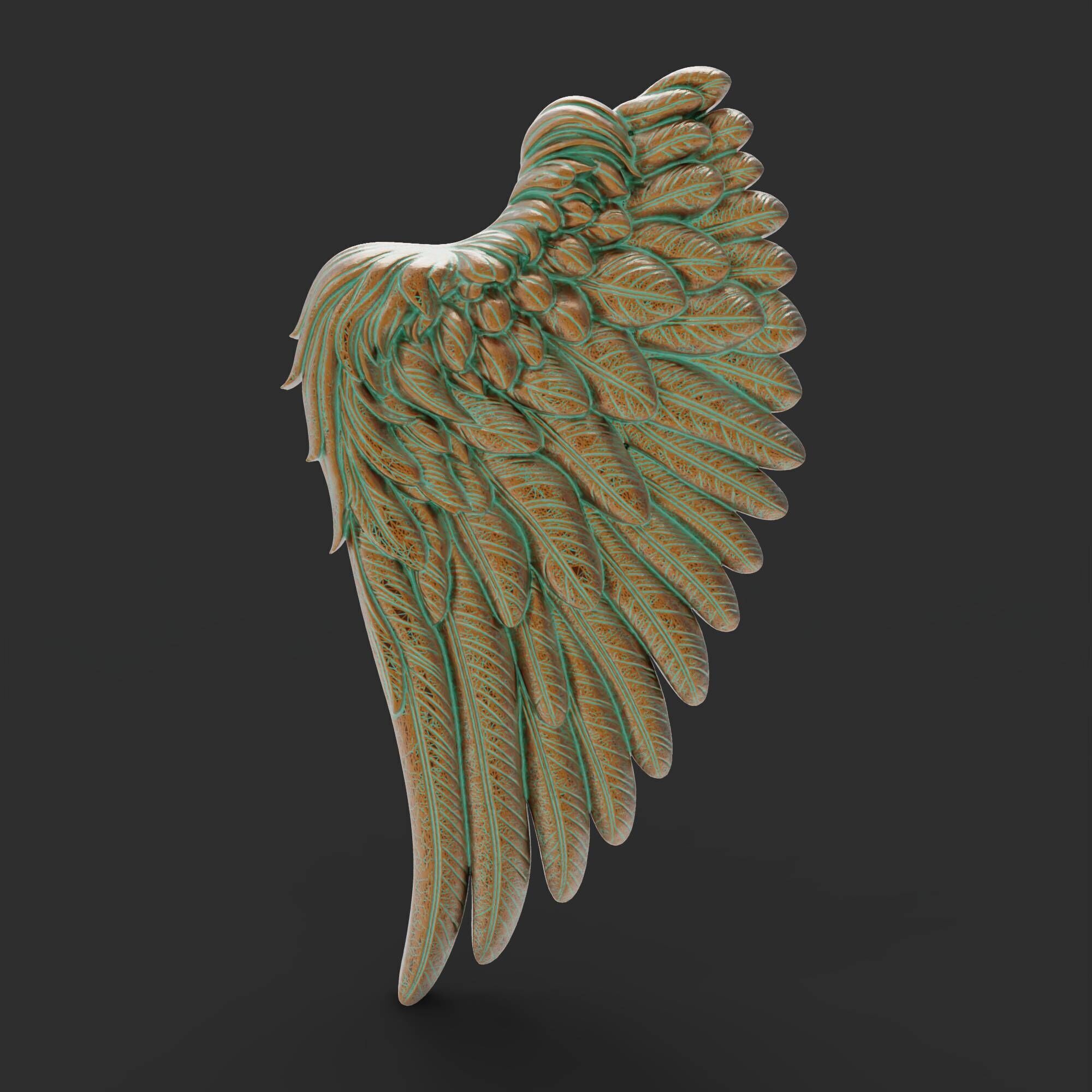 Angel Wing Keepsake DIY Cherub Wings 3D print model_1