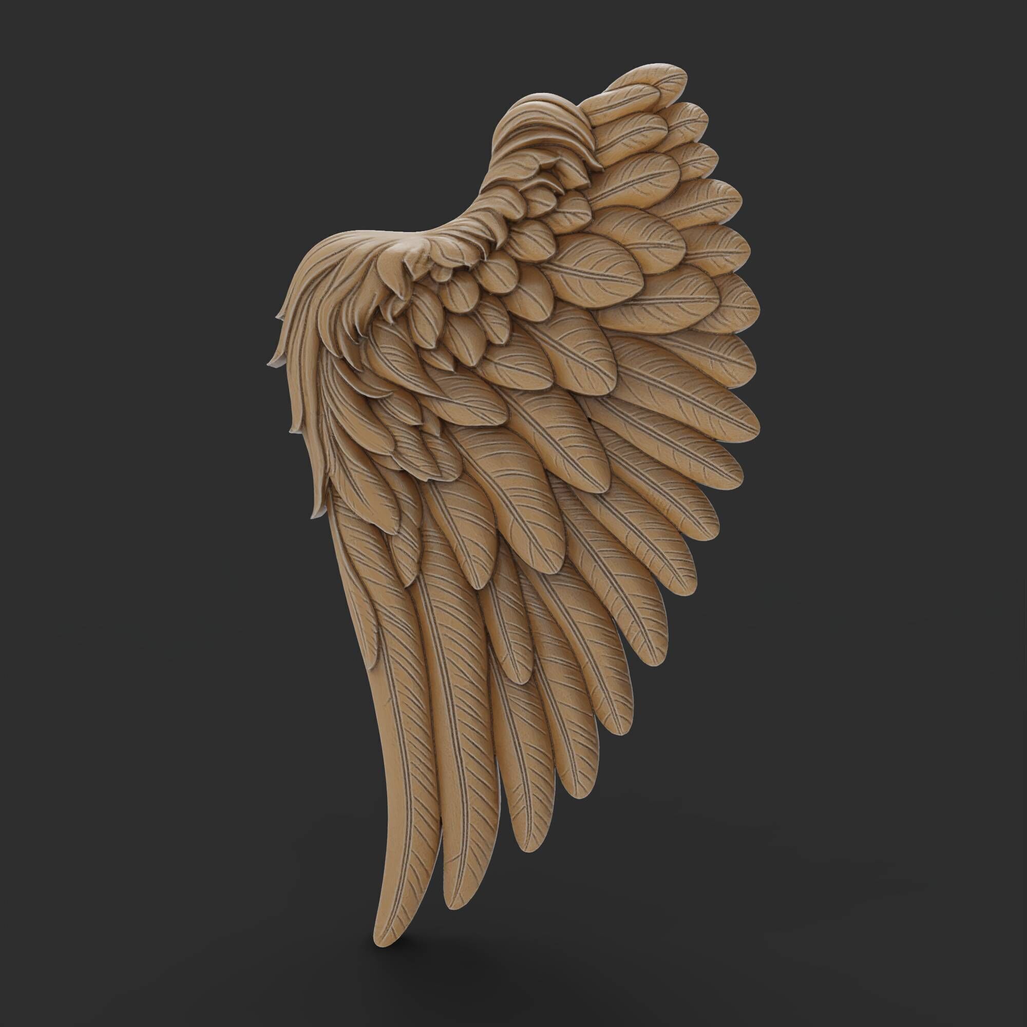 Angel Wing Keepsake DIY Cherub Wings 3D print model_3