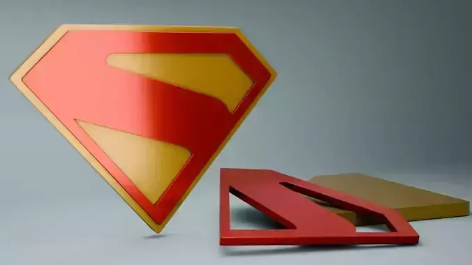 Superman 2025 3D Logo 3D model