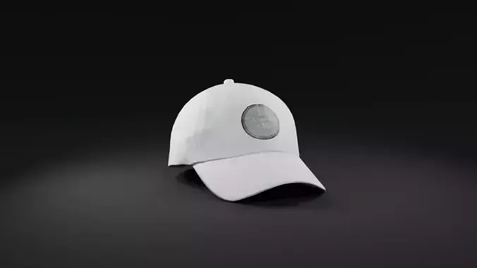 Mockup White baseball cap