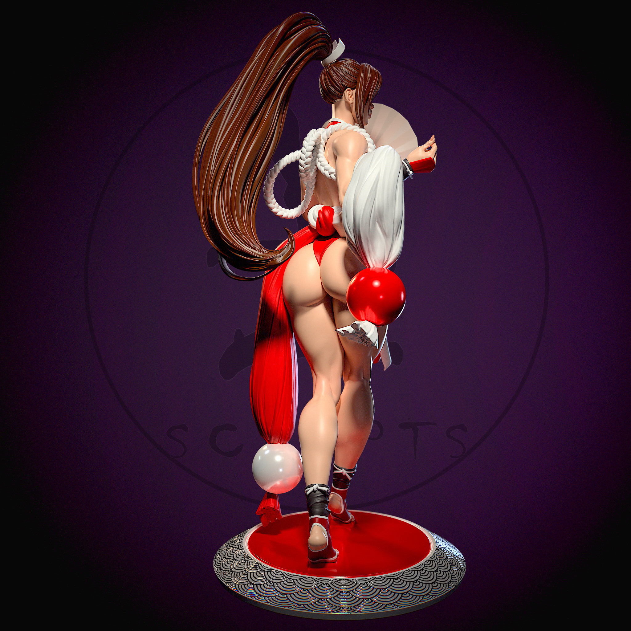 Mai Shiranui with NSFW 3D print model_3