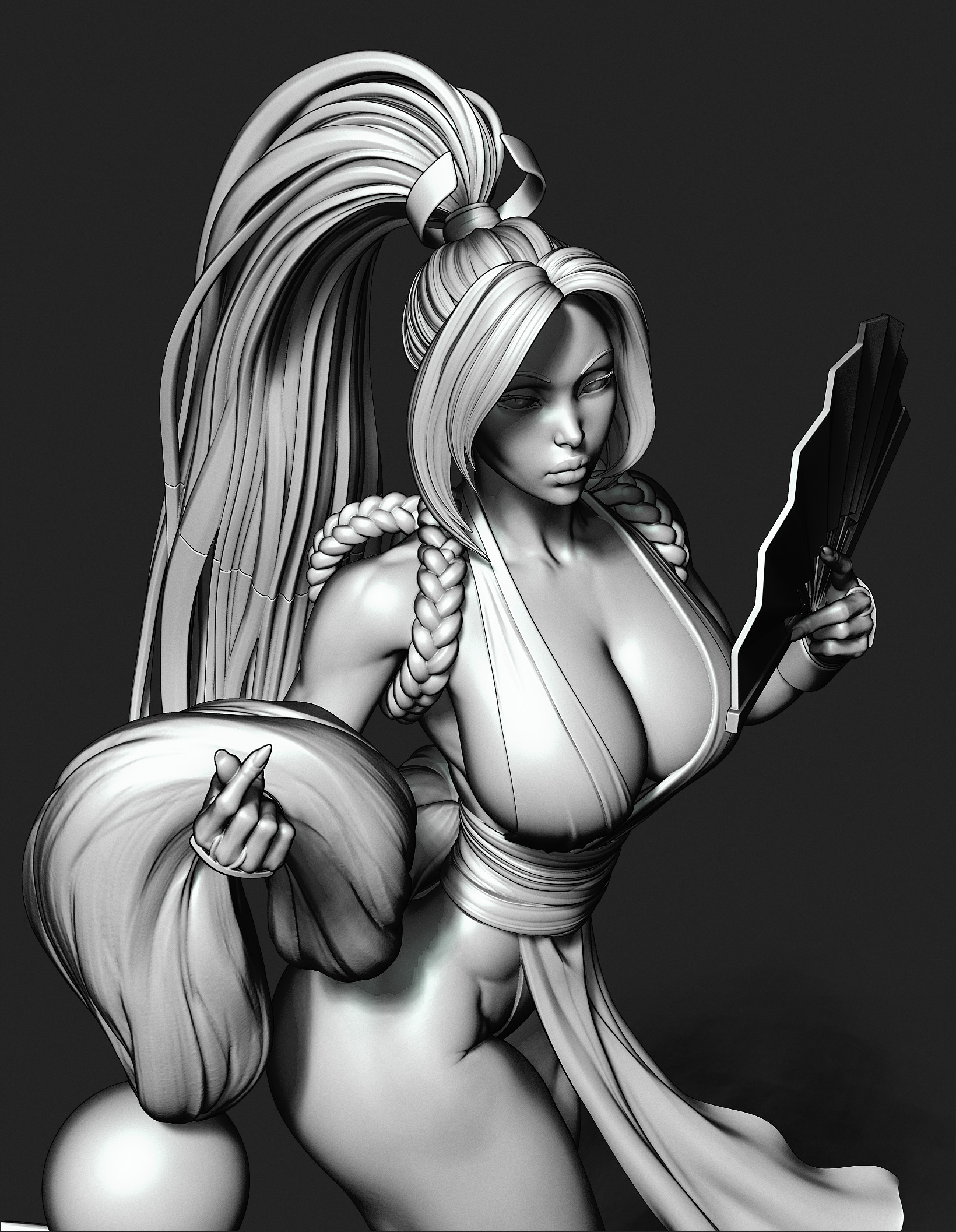 Mai Shiranui with NSFW 3D print model_17