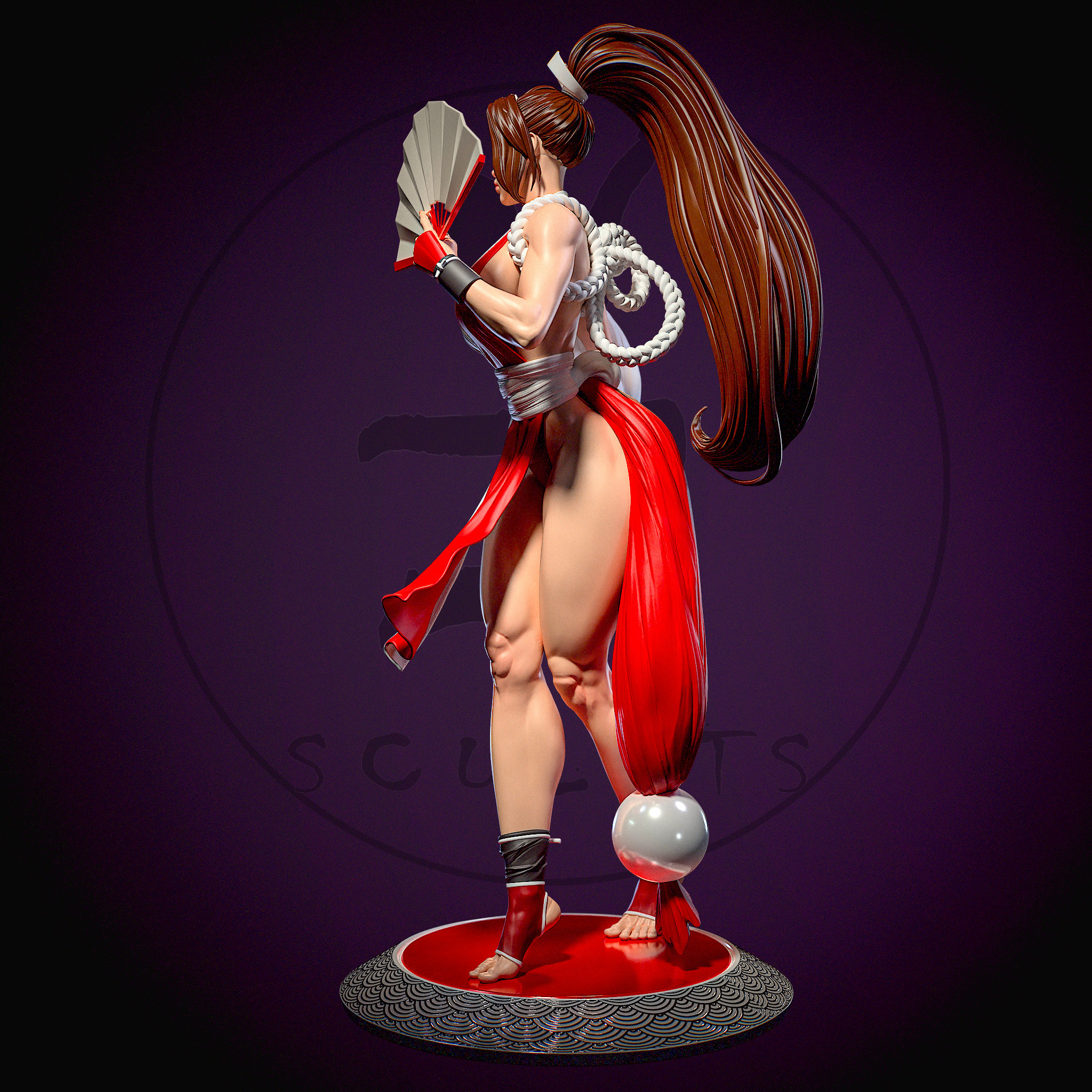 Mai Shiranui with NSFW 3D print model_5