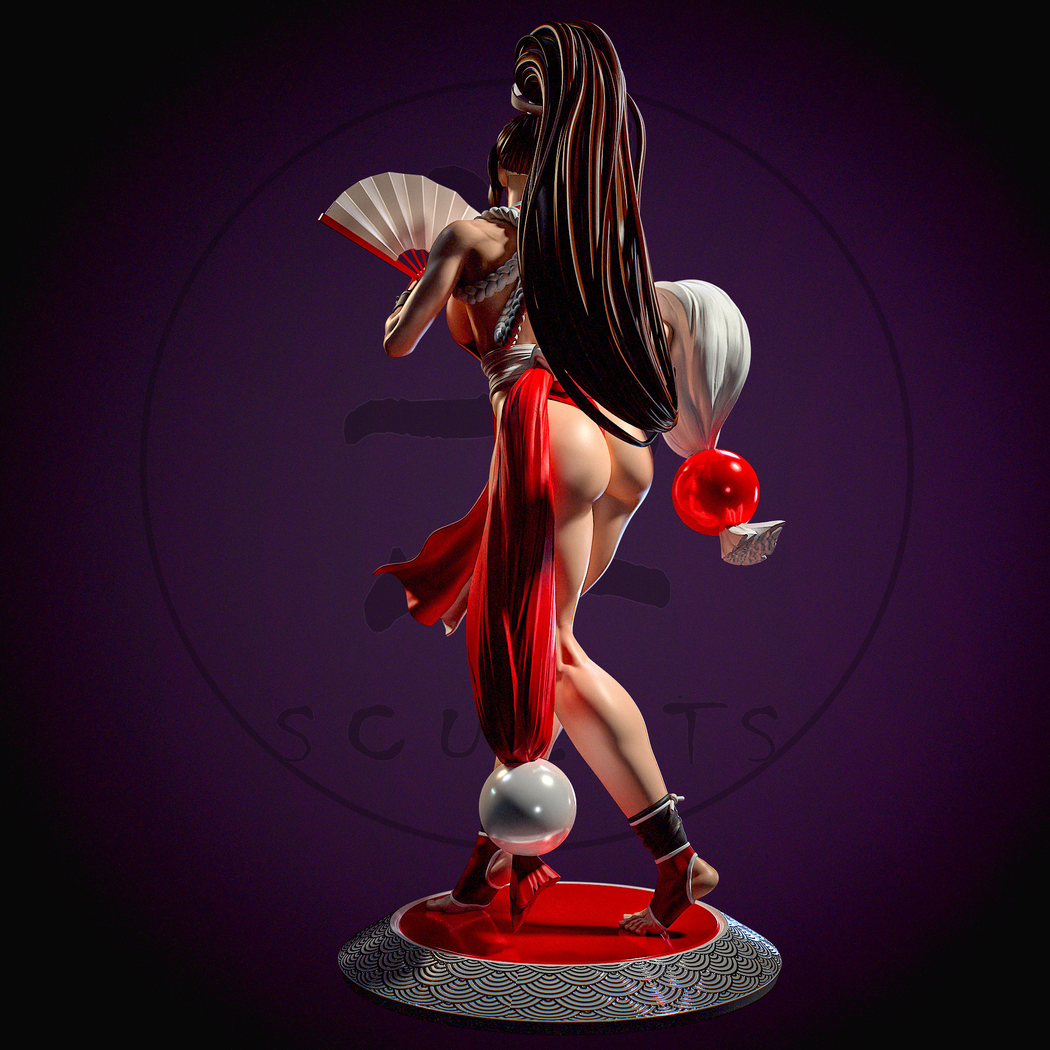 Mai Shiranui with NSFW 3D print model_4