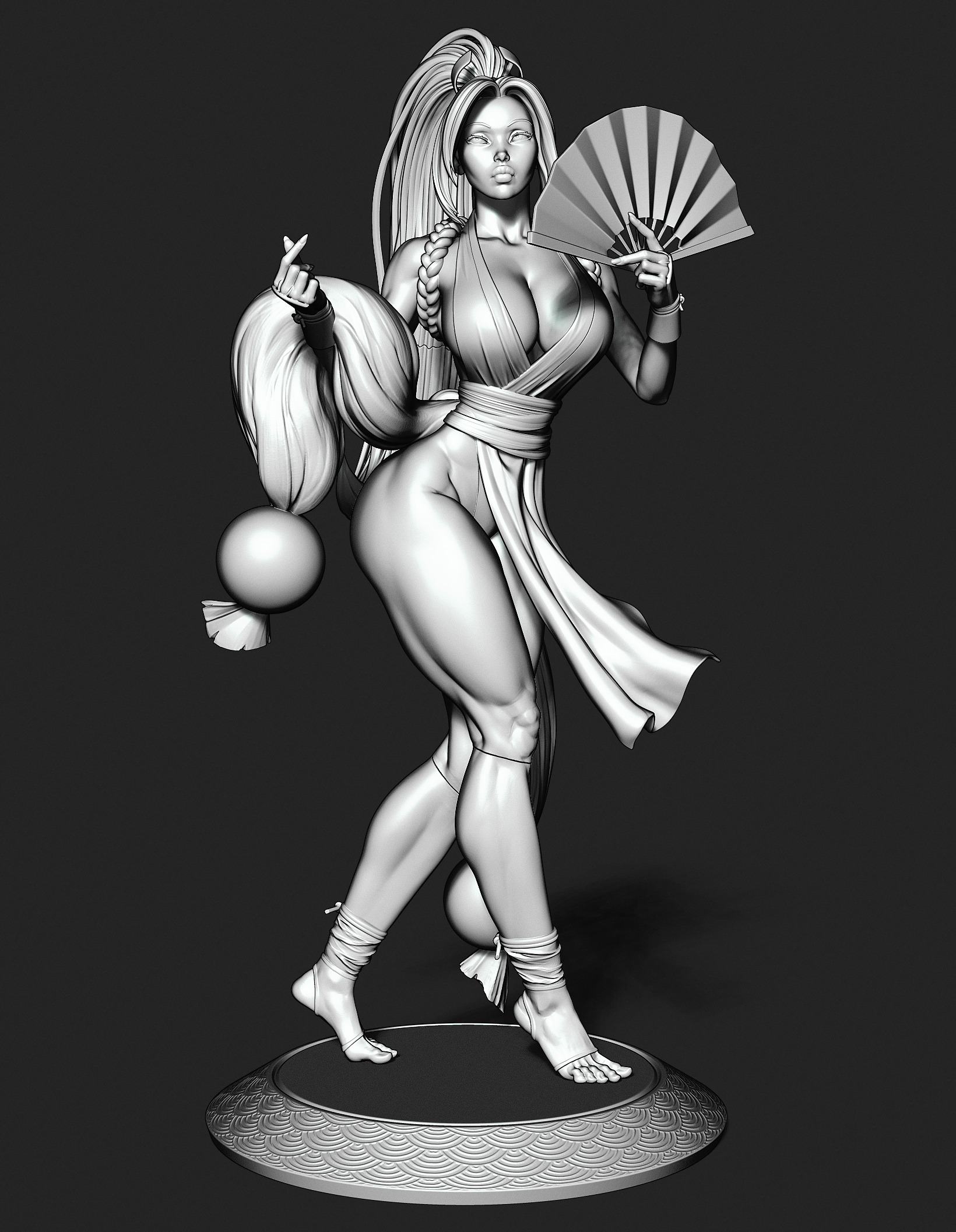 Mai Shiranui with NSFW 3D print model_12