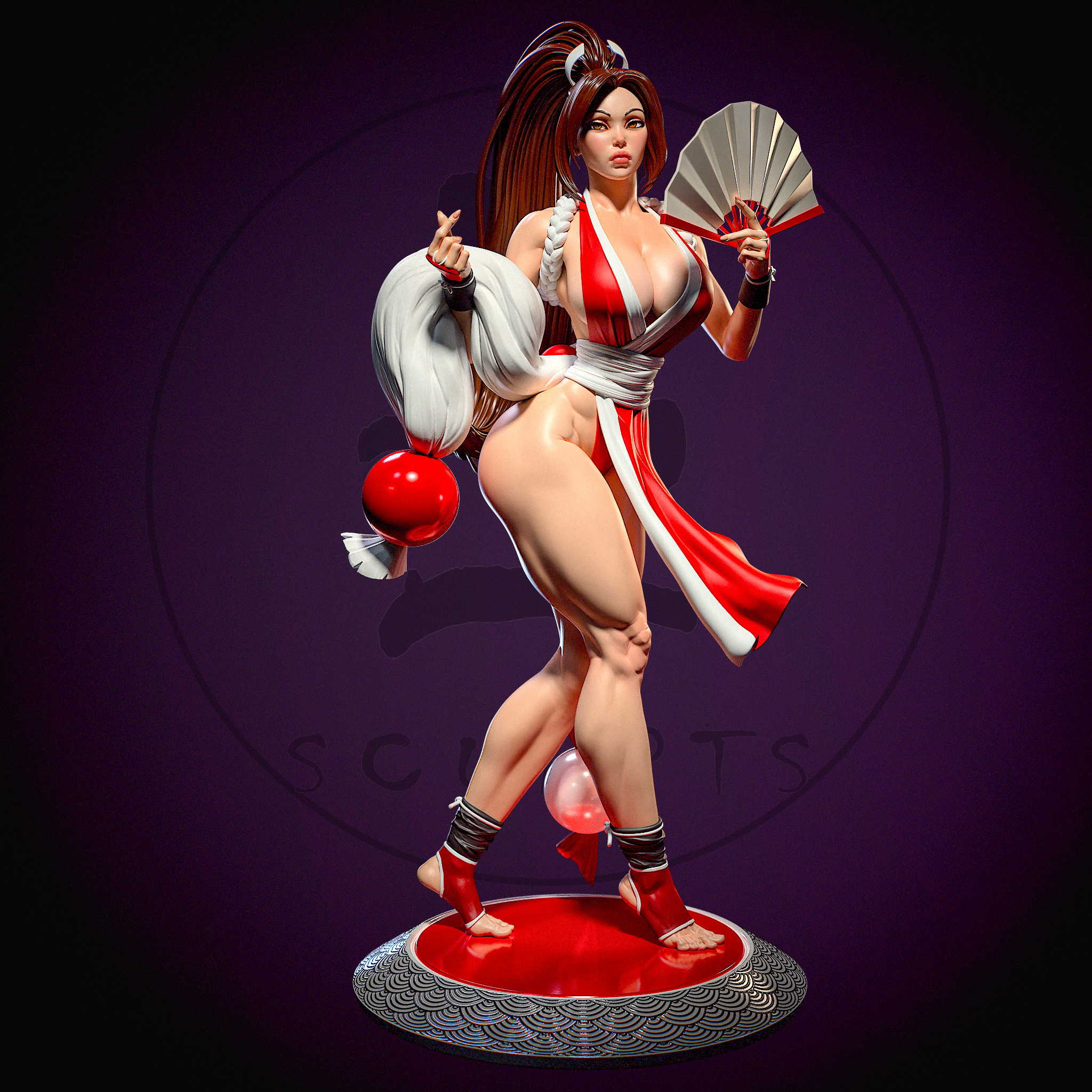 Mai Shiranui with NSFW 3D print model_1