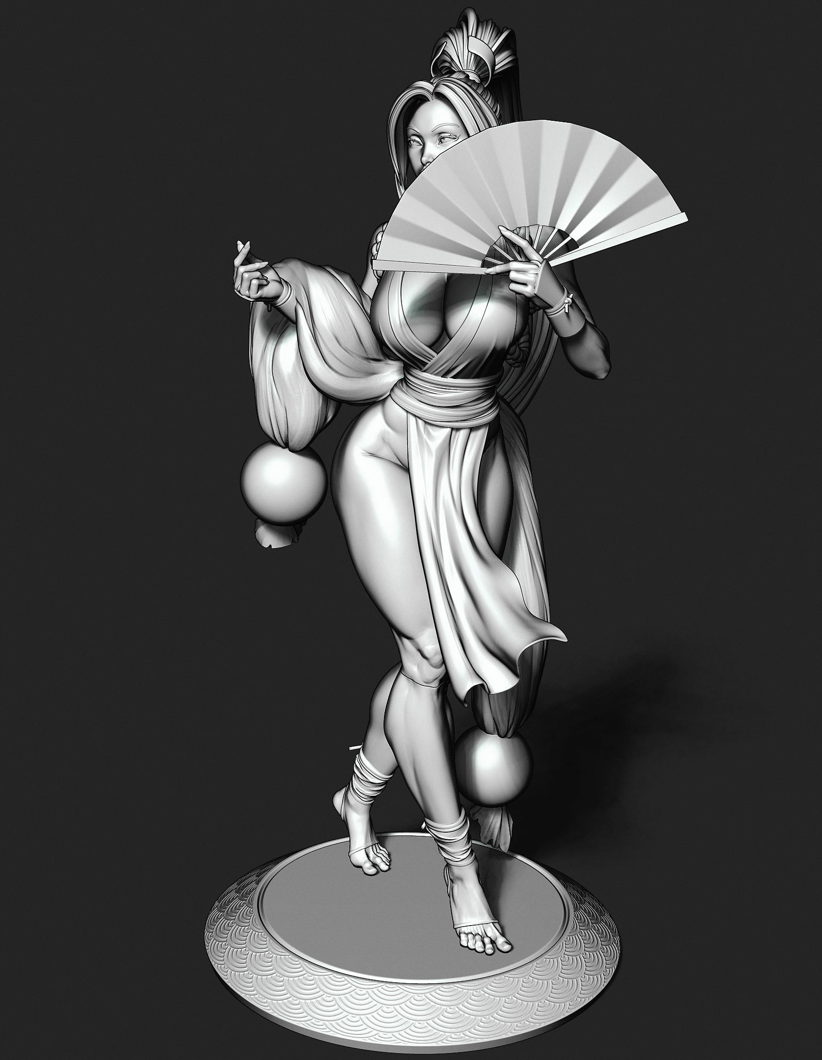 Mai Shiranui with NSFW 3D print model_15