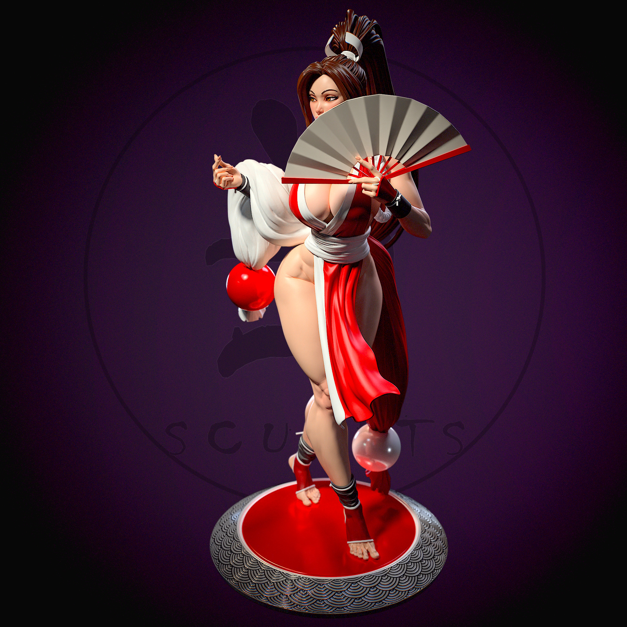 Mai Shiranui with NSFW 3D print model_7