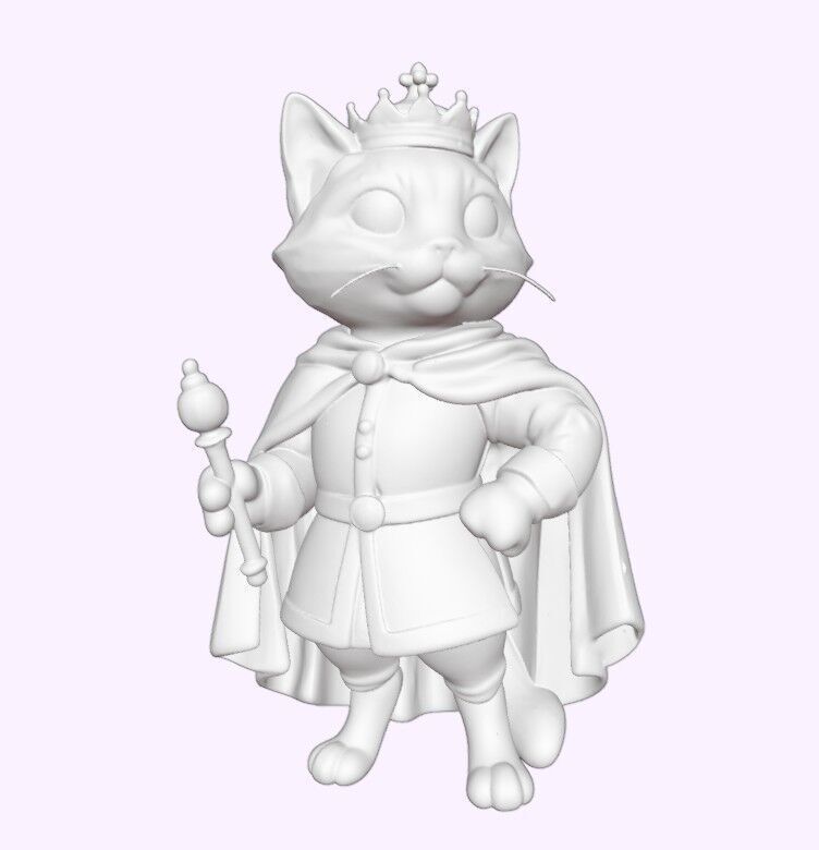 King Whiskers The Regal Cat 3D print model_2