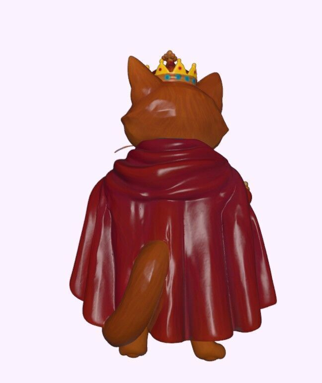King Whiskers The Regal Cat 3D print model_5