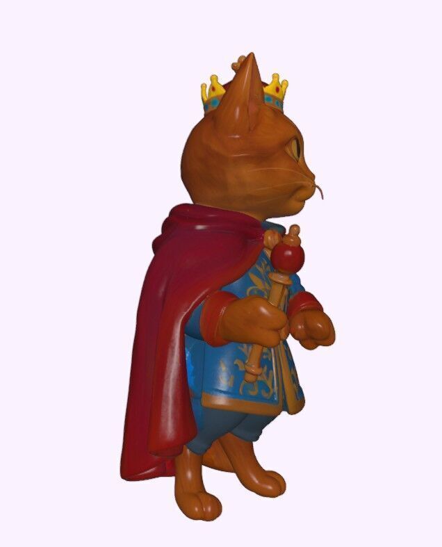 King Whiskers The Regal Cat 3D print model_3