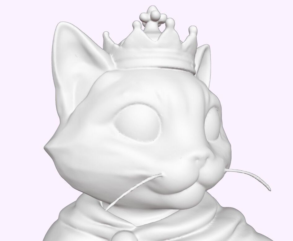 King Whiskers The Regal Cat 3D print model_14