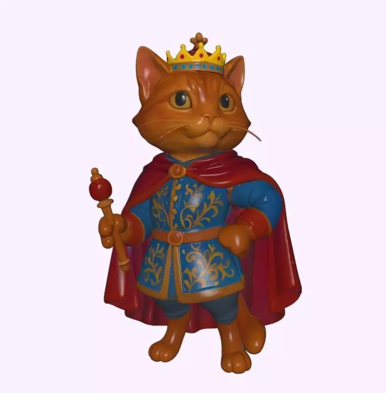 King Whiskers The Regal Cat 3D print model_0