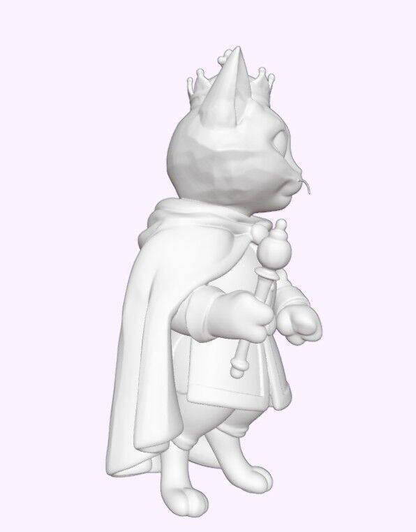 King Whiskers The Regal Cat 3D print model_4