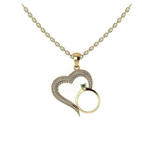 Women heart pendant  3D print model