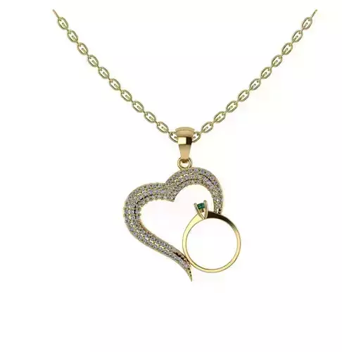 Women heart pendant 