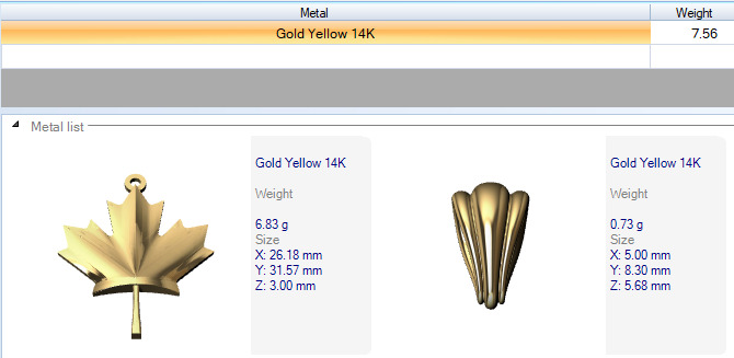 Maple Leaf and Canada Maple Leaf Pendant 3D print model_24