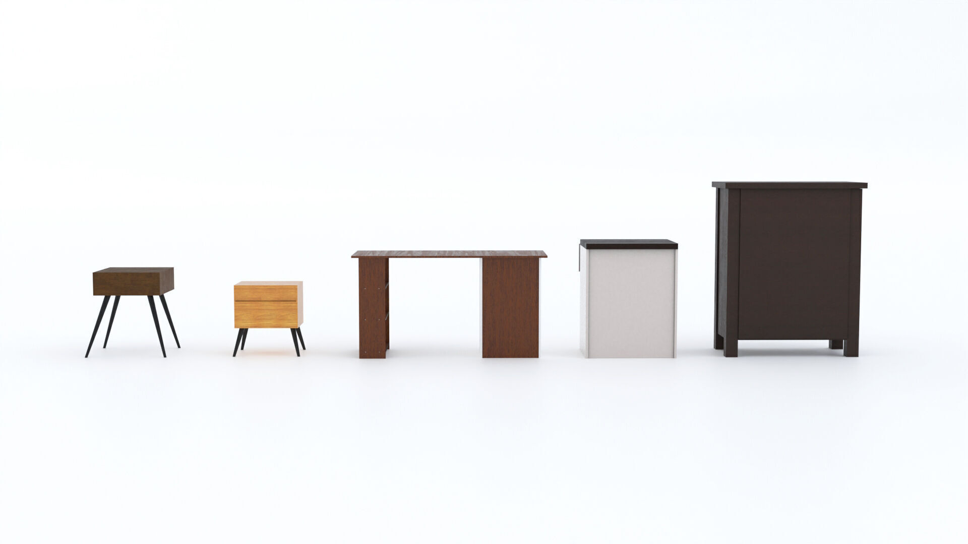 Cabinet 3D Model Collection Low-poly 3D model_7