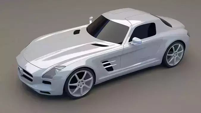 Mercedes AMG retrostyled 3D model