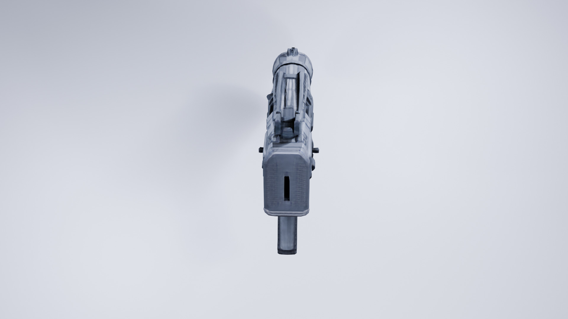 Low Poly Futuristic Shotgun - Stylized Sci-Fi Weapon 3D model_4