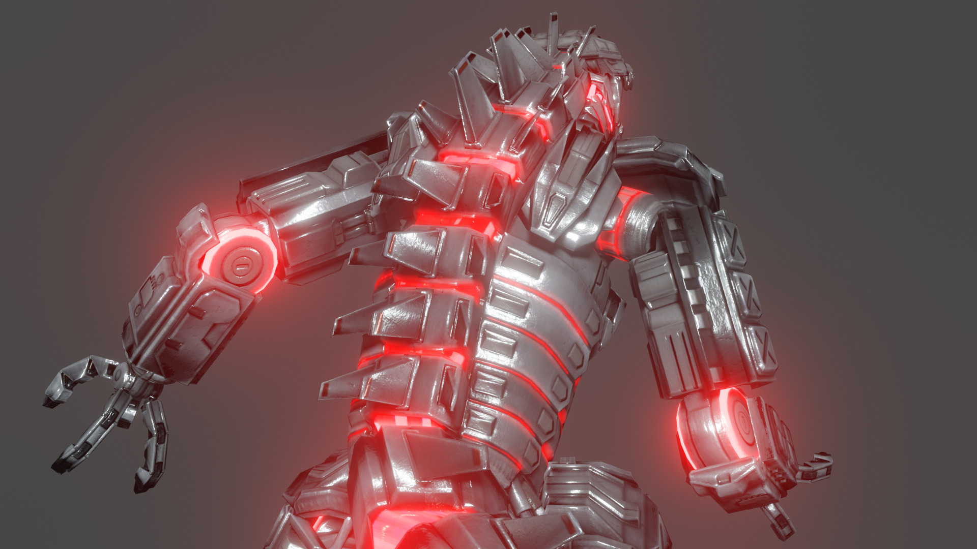 MechaGodzilla Low-poly 3D model_5