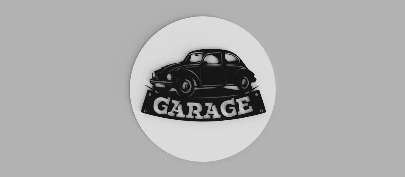 VOLKSWAGEN FUSCA FUSCA VOCHO VW LOGO VW Garage Coasters 3D print model