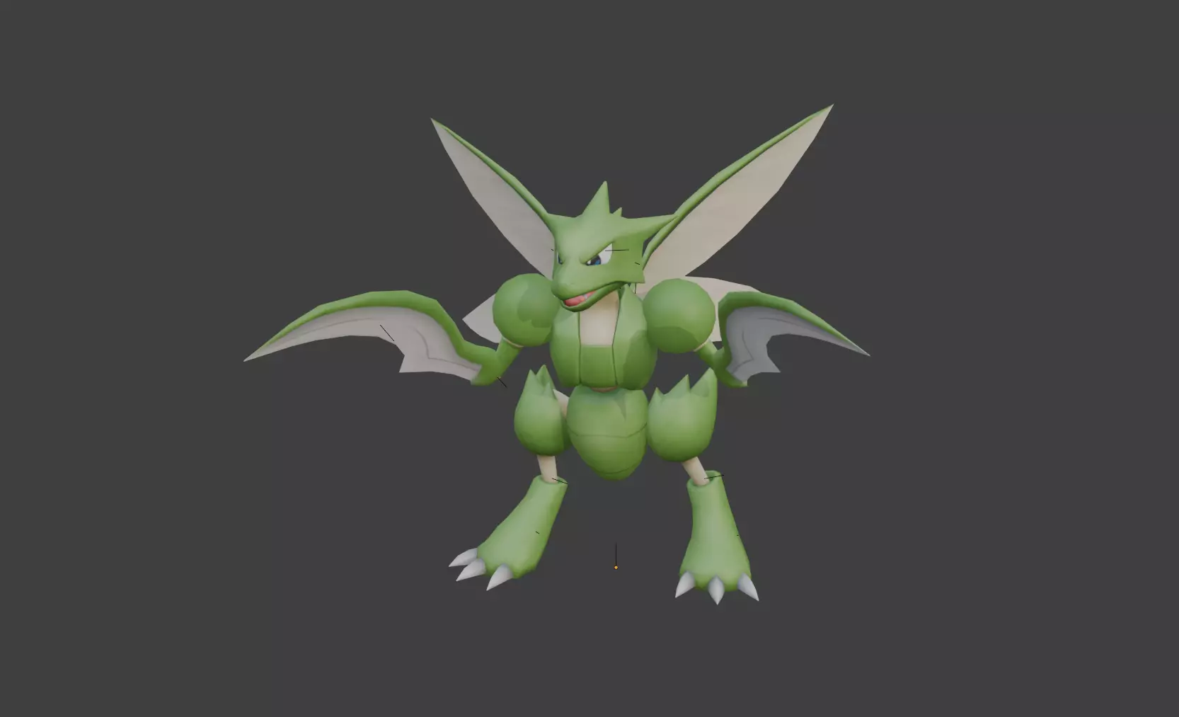 Scyther-Animated Free low-poly 3D model