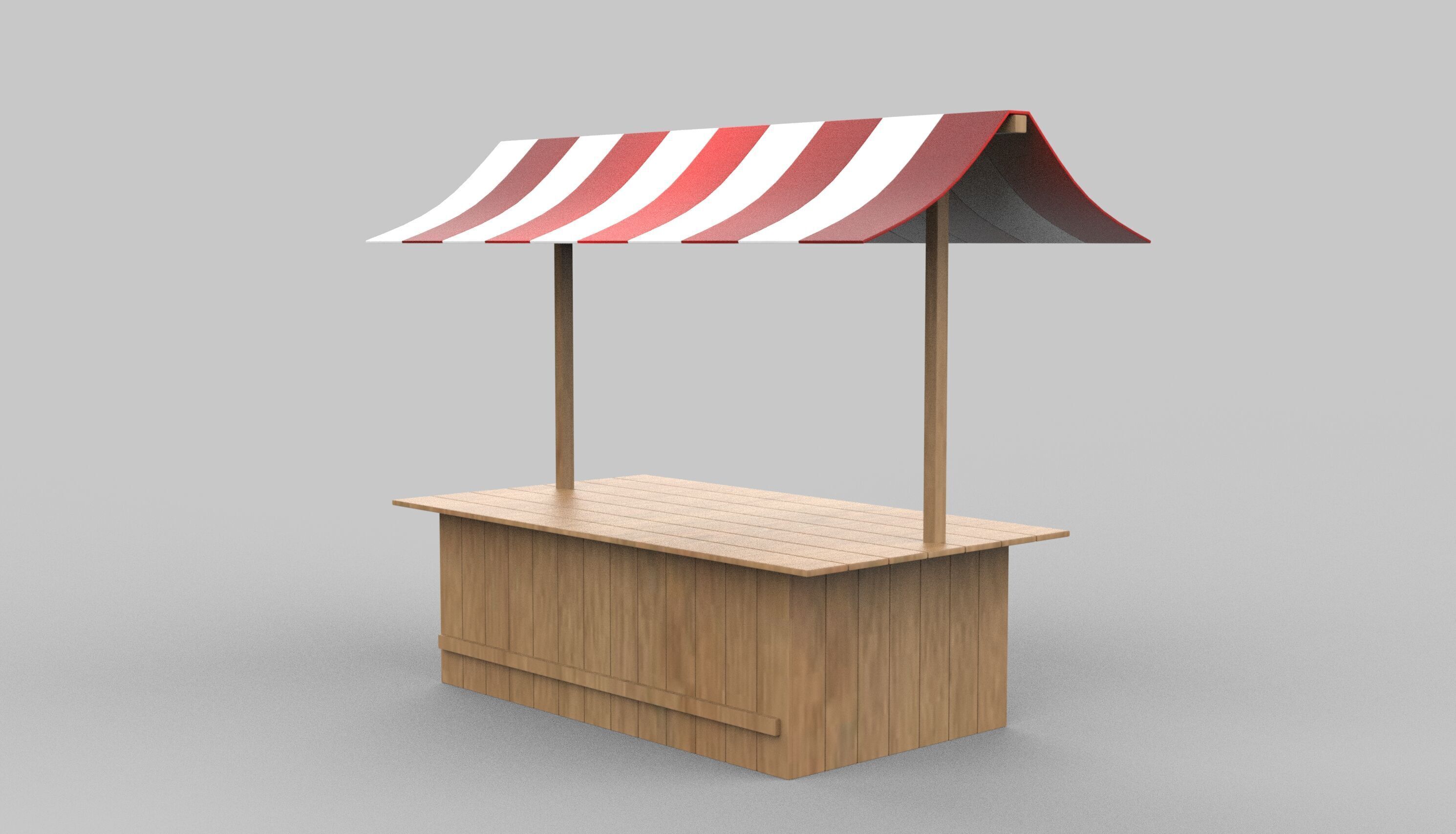 Market stall 3D model_6